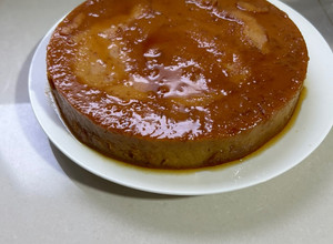 Una foto de Budín de pan con dulce de leche