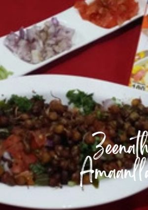 A picture of Microwave Sprouted Chana Chaat.