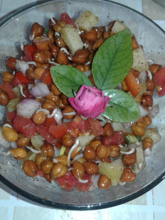 A picture of #Sprouts_Chana_Chat😋😋😋.