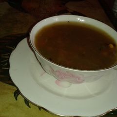 Sweet corn soup A picture of Sweet corn soup.