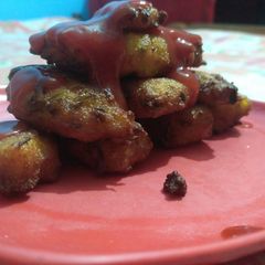 Sooji aur aloo ke pakore A picture of Sooji aur aloo ke pakore.