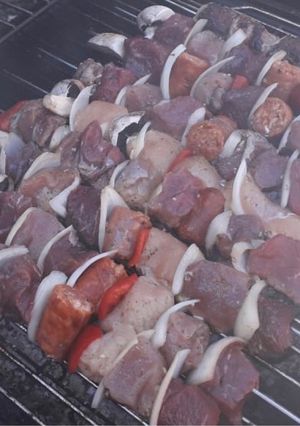 Una foto de Brochetas