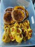 Sausages mini pizza