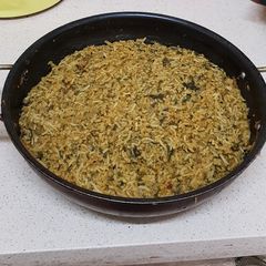 Dhal greens rice A picture of Dhal greens rice.
