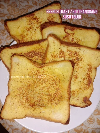 Langkah Mudah untuk Menyiapkan Resep French toast / Roti panggang susu telur yang  Bikin Ketagihan Anti Ribet, Sempurna