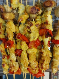 عکسی از دستور جوجه کباب سیخی تابه ای