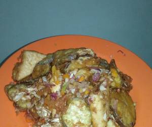 Masakan Unik Tetabis (terong tahu kubis) Cabe Garam Nikmat Lezat