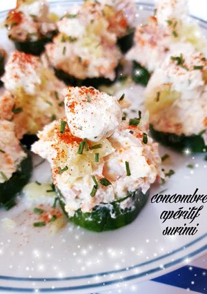 Une photo de Concombres apéritifs au surimi #juillet
