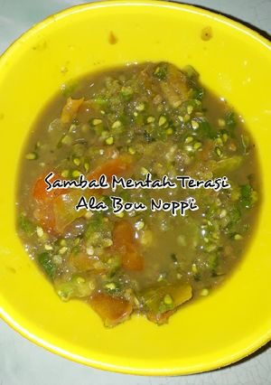 Foto resep Sambal mentah terasi