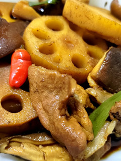 (電鍋)藕菇滷肉片 的食譜成品照片