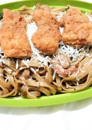 Foto resep Fettucini seafood lada hitam