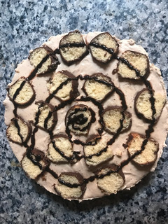 Una foto de Tarta de donut