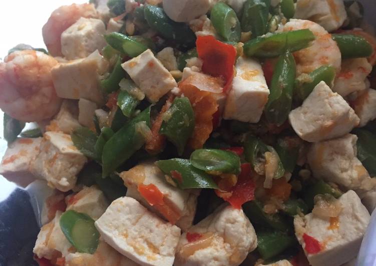 Buncis Udang Tahu Tumis