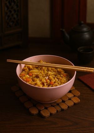 Una foto de Nasi Goreng (arroz frito)