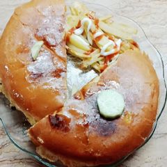 A picture of Shami burger street style.