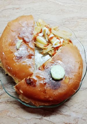 A picture of Shami burger street style.