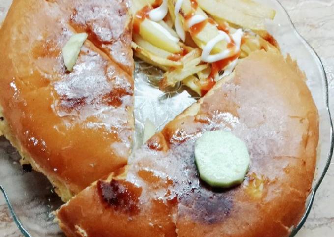 Shami burger street style Recipe