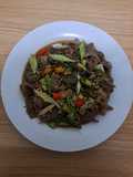 Tumis Daging Sukiyaki Cabe Hijau