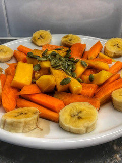 Una foto de Ensalada naranja