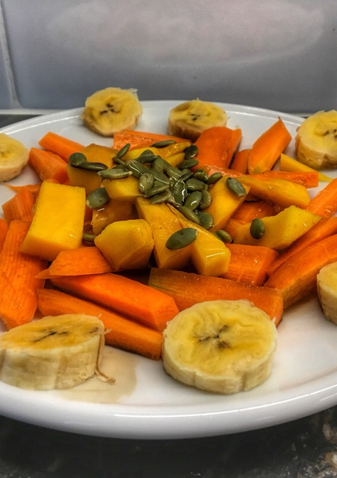 Una foto de Ensalada naranja