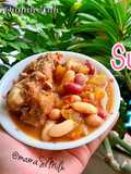 Sườn non nấu đậu - 8m+