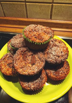 Zabpelybes muffin banánnal és mogyoróvajjal 🍌🥜🧁 recept fotója