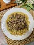 Saffron Beef Pasta