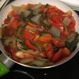 Espinacas con tomate y pavo