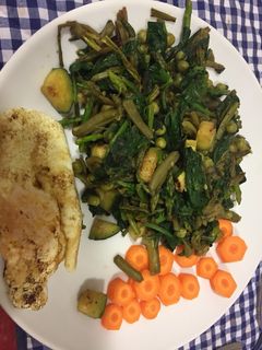 Una foto de Verduras salteadas