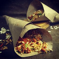 A picture of Raw mango Bhel puri!.