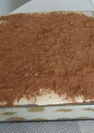 Una foto de Tiramisú sin huevo y sin horno sin azúcar