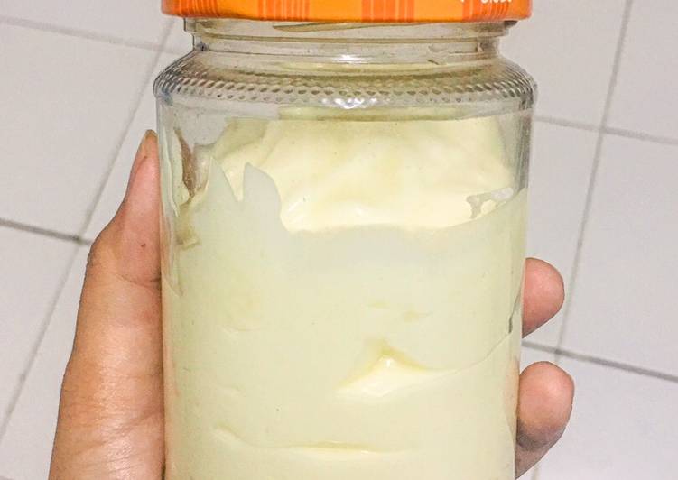 Resep: Mayonnaise Homemade praktis (hanya 5 bahan) Ekonomis