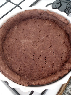Una foto de Masa básica de tarta de chocolate light