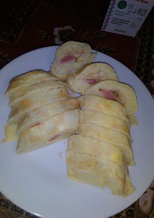 Foto resep Kimbap ala ala rumahan isi sosis+kembang tahu😝