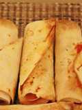 Wraps de salsichas no forno