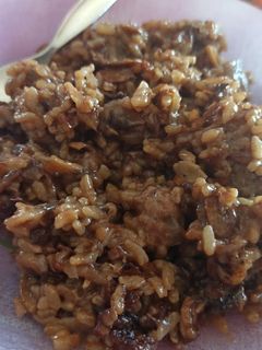 Una foto de Risotto de champiñones y pollo