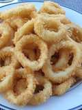 Argolas de lulas fritas