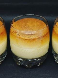 Una foto de Flan Japonés