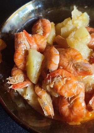 Foto resep Udang Nanas Muda