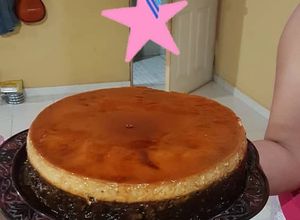 Una foto de Chocoflan