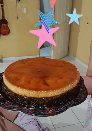 Una foto de Chocoflan