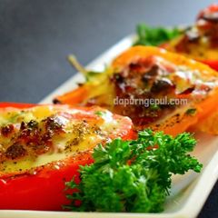 A picture of Cheese Stuffed Peppers.