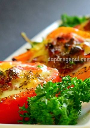 A picture of Cheese Stuffed Peppers.
