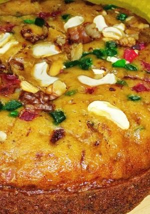 A picture of Eggless Plum Cake.
