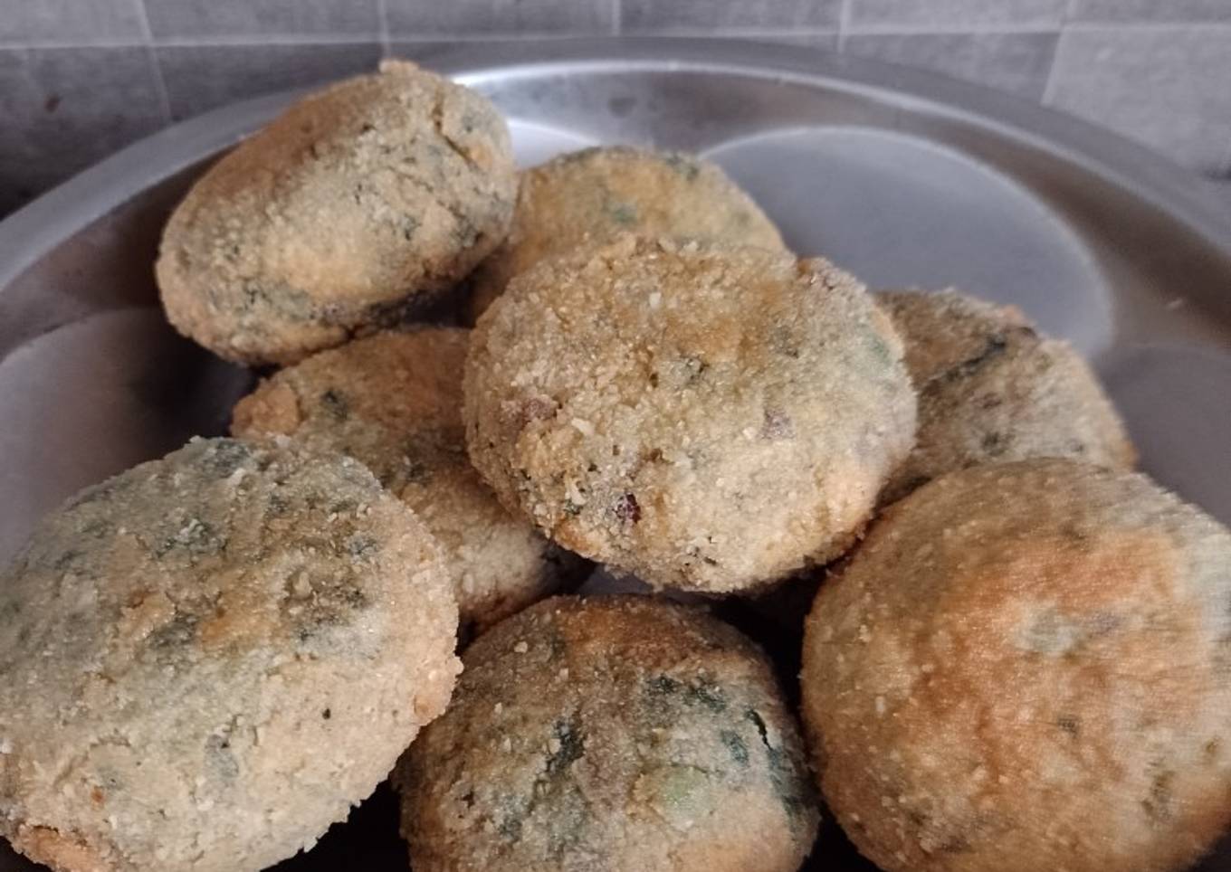 Rebozados de espinaca y lentejas 😋