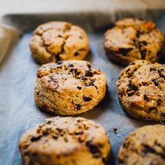 A picture of Sweet Potato Scones w/ Chocolate Chips.