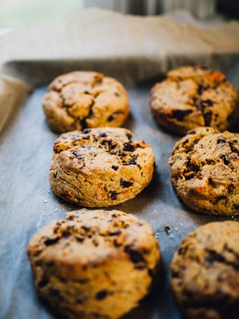 Simple Way Prepare Recipe Sweet Potato Scones w/ Chocolate Chips that is So Delicious, Tasty}