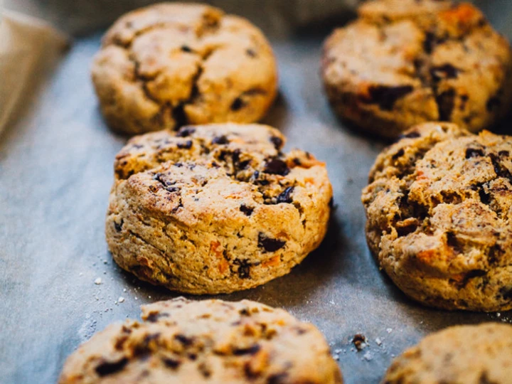 Simple Way Prepare Recipe Sweet Potato Scones w/ Chocolate Chips that is So Delicious, Tasty}