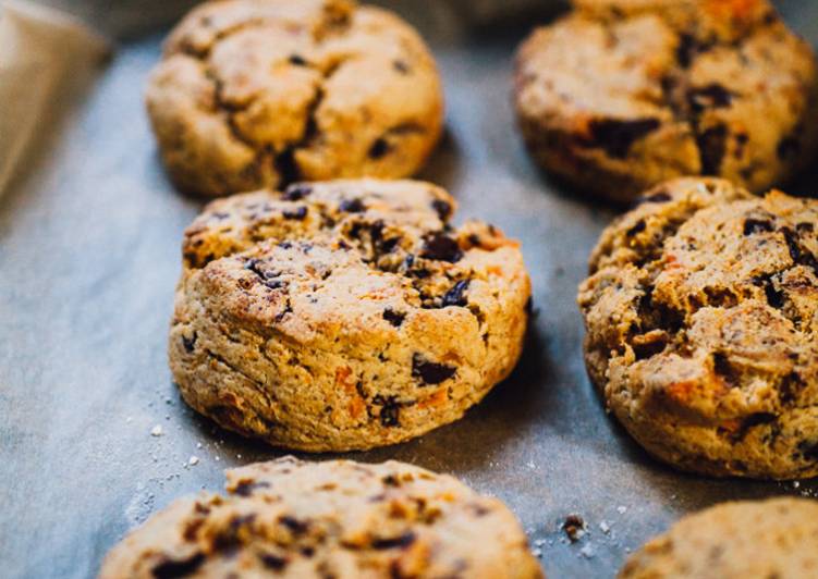 Steps to Make Any-night-of-the-week Sweet Potato Scones w/ Chocolate Chips
