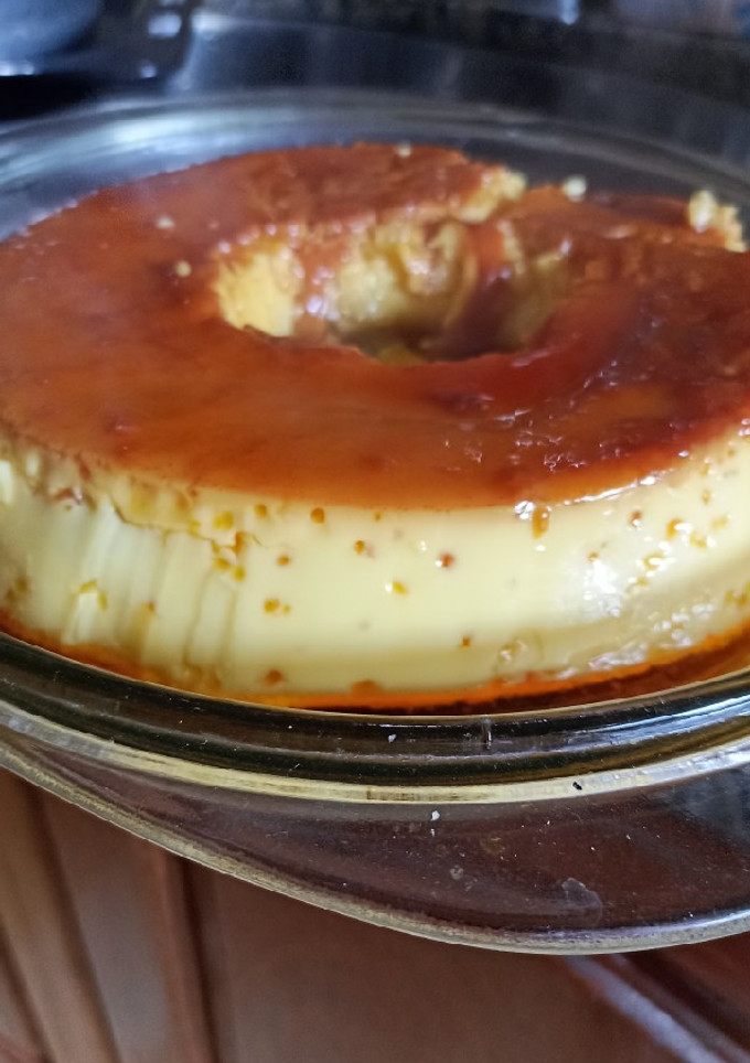 Una foto de Flan